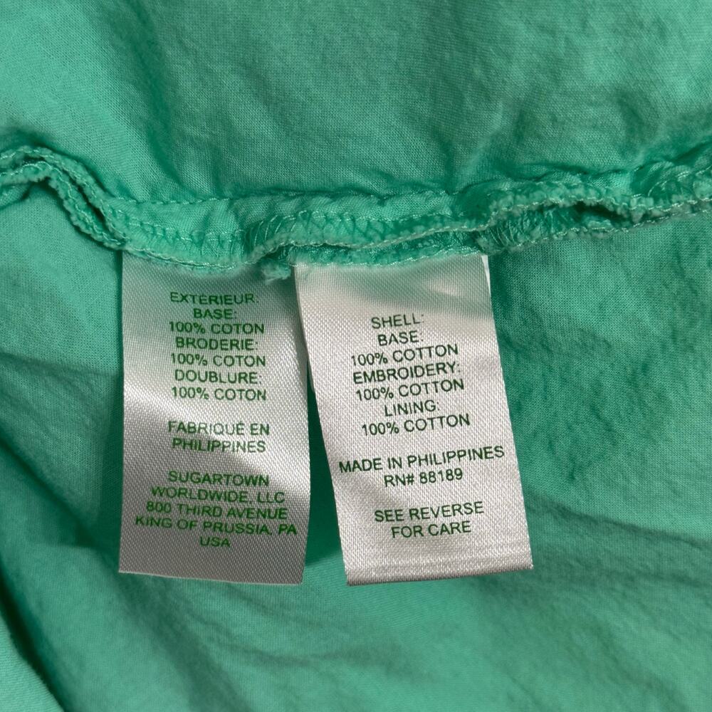 Lilly Pulitzer Chrisella Eyelet Embroidered Midi Belted Shirt Dress Green Size 0 - Picture 6 of 14